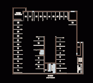 Parking Level Site Plan | The Bluestone Apartments | 1 & 2 Bedroom Apartments in West Seattle | Seattle, WA 98106