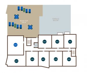 Floor 4 Site Plan | The Bluestone Apartments | 1 & 2 Bedroom Apartments in West Seattle | Seattle, WA 98106